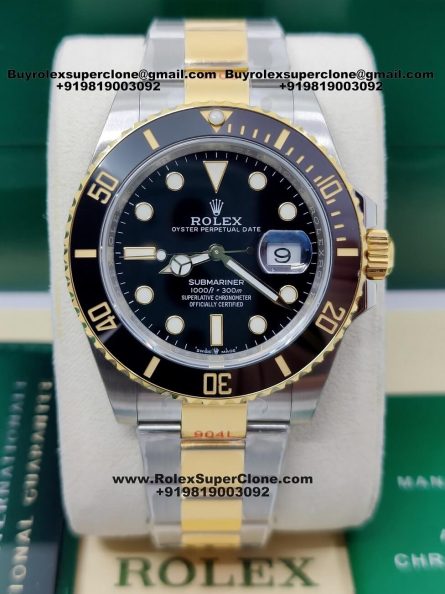 Rolex Submariner Black Dial Two Tone Super Clone Swiss Replica Watch | Ref 126613LN | 3235 Swiss Movement