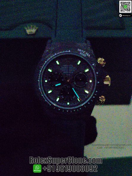 Rolex Daytona DIW Carbon Emerald Green Super Clone Swiss Replica Watch | Custom Made Limited Edition | 4130 Swiss Movement - Image 5