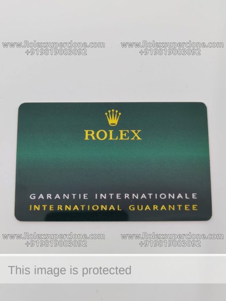 Rolex Guarantee Card with Matching MODEL / SERIAL Number Printed According To Your Choice - Image 4