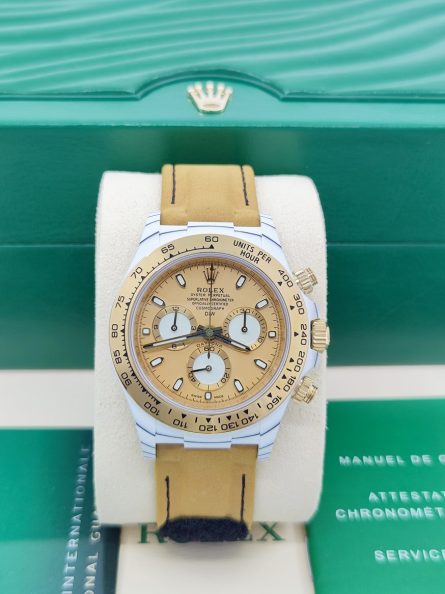 Rolex Daytona DIW White Carbon Super Clone Swiss Replica Watch | Custom Made Limited Edition | 4130 Swiss Movement - Image 5