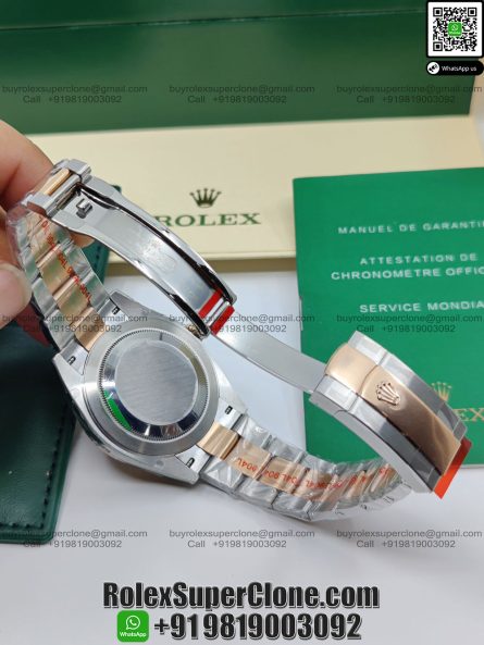 Rolex Datejust 41mm Super Clone Swiss Replica Watch | Two Tone Oyster Bracelet | Wimbledon Dial Ref 126331 | 3235 Swiss Movement - Image 5