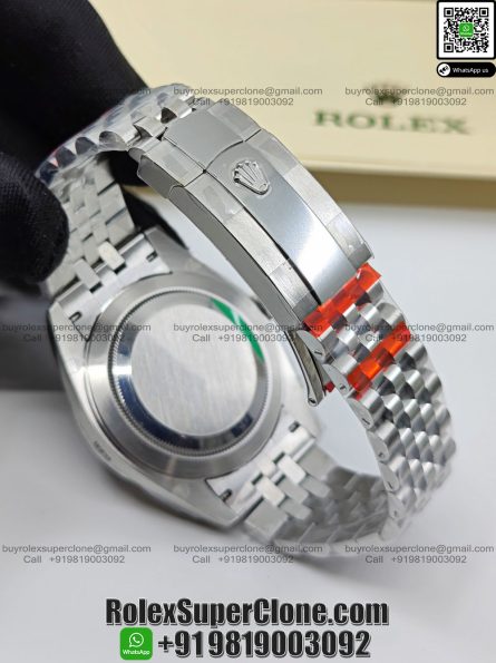 Rolex Datejust 41mm Super Clone Swiss Replica Watch | Wimbledon Dial Ref 126334 | 3235 Swiss Movement - Image 5