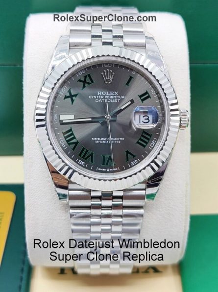 Rolex Datejust 41mm Super Clone Swiss Replica Watch | Wimbledon Dial Ref 126334 | 3235 Swiss Movement