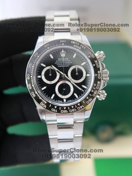 Rolex Daytona Black Dial Super Clone Swiss Replica Watch | Ref 126500LN | 4131 Swiss Movement - Image 2