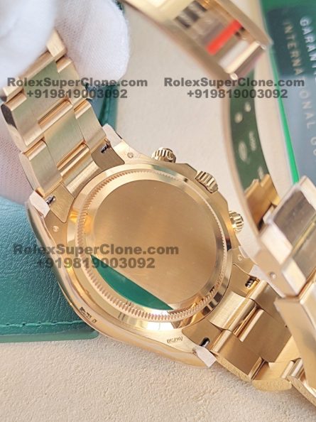 Rolex Daytona Green Sunburst Dial Super Clone Swiss Replica Watch | 18k Gold | Ref 126508 | 4131 Swiss Movement - Image 6