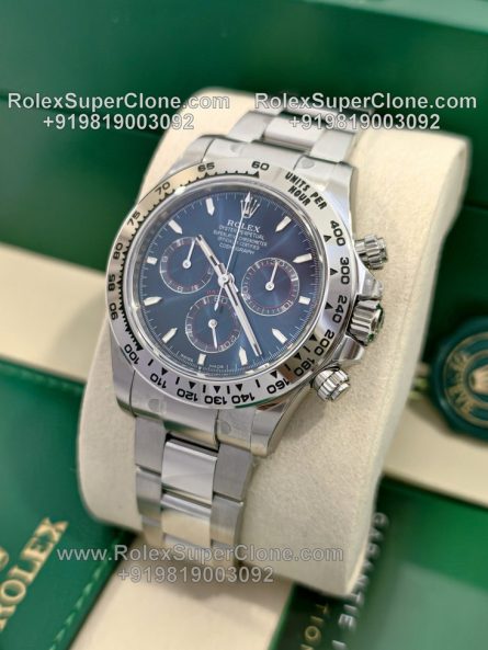 Rolex Daytona Blue Dial Super Clone Swiss Replica Watch | Ref 126509 | 4131 Swiss Movement - Image 5