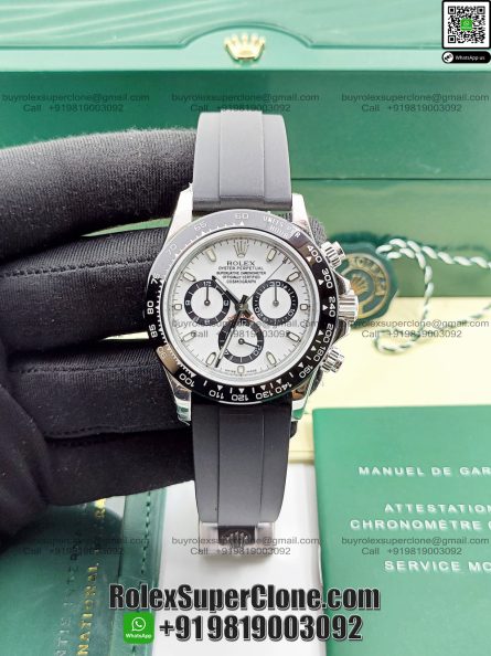 Rolex Daytona Panda Super Clone Swiss Replica Watch | Ref 116500LN | 4130 Swiss Movement - Image 5