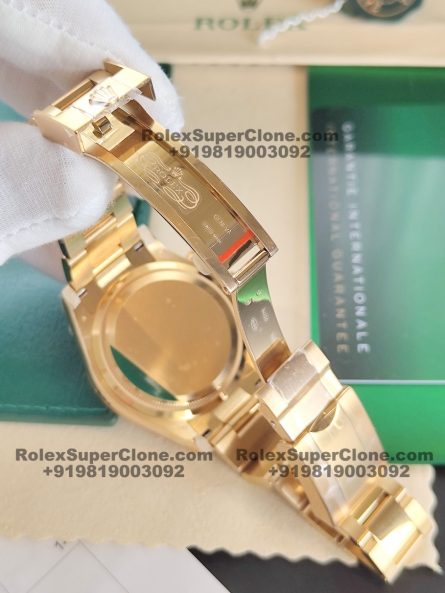 Rolex Daytona Green Sunburst Dial Super Clone Swiss Replica Watch | 18k Gold | Ref 126508 | 4131 Swiss Movement - Image 5