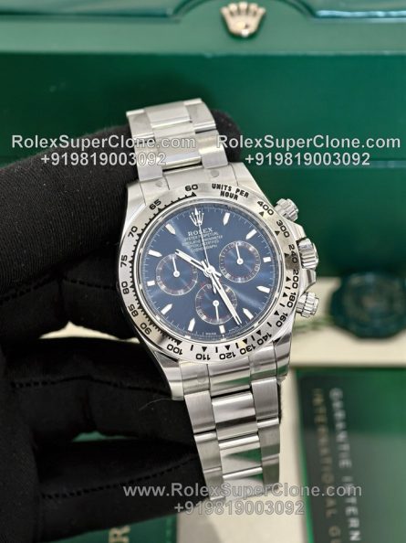 Rolex Daytona Blue Dial Super Clone Swiss Replica Watch | Ref 126509 | 4131 Swiss Movement - Image 3