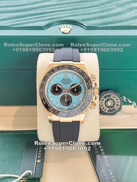 Rolex Daytona Tiffany Dial Super Clone Swiss Replica Watch | OysterFlex Strap | Ref 126518LN | 4131 Swiss Movement - Image 6