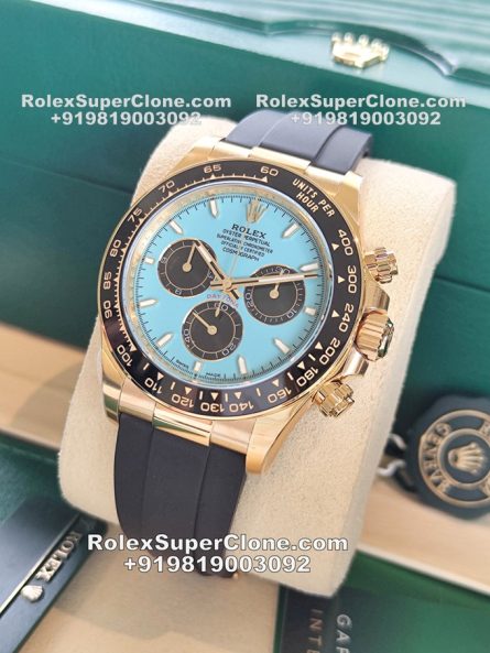 Rolex Daytona Tiffany Dial Super Clone Swiss Replica Watch | OysterFlex Strap | Ref 126518LN | 4131 Swiss Movement - Image 5