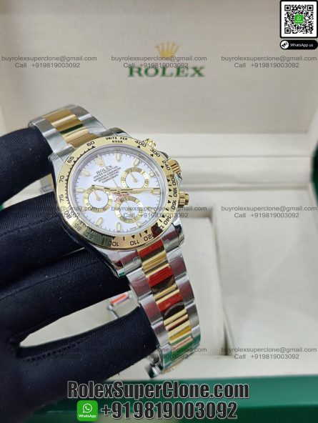 Rolex Daytona Two Tone Super Clone Swiss Replica Watch | Ref 116503 | 4130 Swiss Movement - Image 3