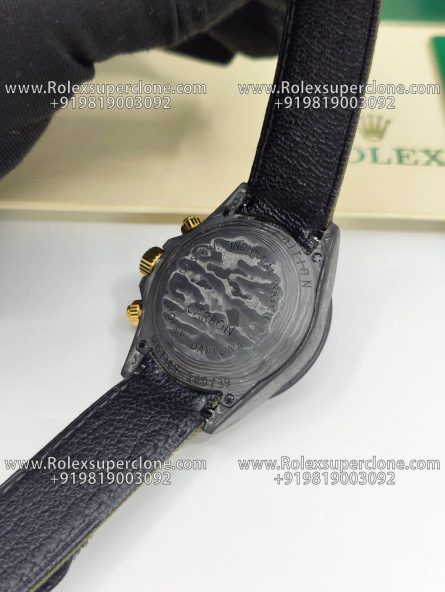Rolex Daytona DIW Carbon Military Green Super Clone Swiss Replica Watch | Custom Made Limited Edition | 4130 Swiss Movement - Image 7