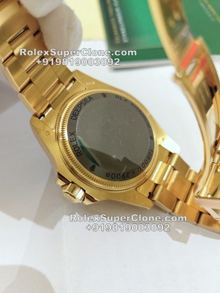 Rolex DEEPSEA 44mm Super Clone Swiss Replica Watch | 18k Gold Bracelet | Ref 136668LB | 3235 Swiss Movement - Image 7