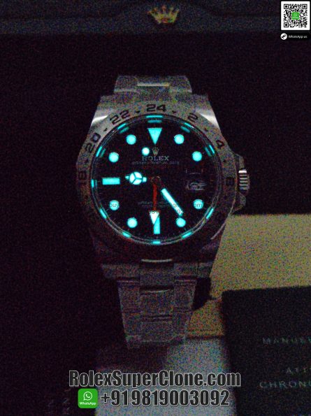 Rolex Explorer II Super Clone Swiss Replica Watch | Black Dial Ref 226570 | 3285 Swiss Movement - Image 4