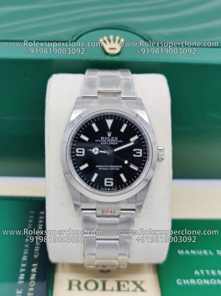 Rolex Explorer 36mm Super Clone Swiss Replica Watch | Ref 124270 | 3230 Swiss Movement - Image 4