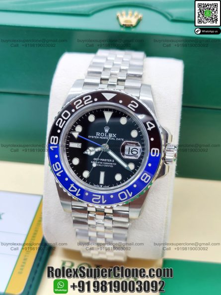 Rolex GMT Master II Batman Super Clone Swiss Replica Watch | Ref 126710BLNR | 3285 Swiss Movement - Image 4