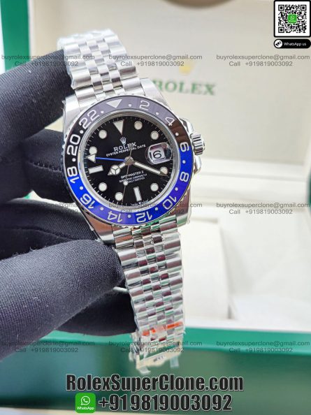 Rolex GMT Master II Batman Super Clone Swiss Replica Watch | Ref 126710BLNR | 3285 Swiss Movement - Image 3