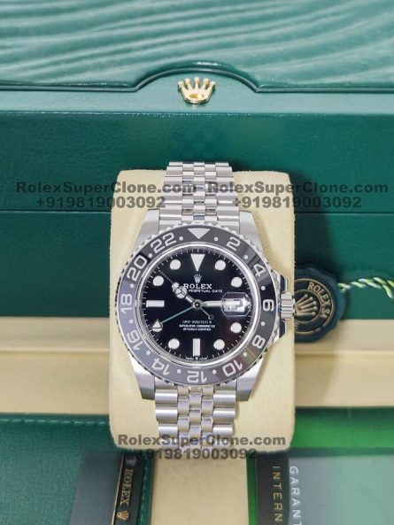 Rolex GMT Master II Bruce Wayne Super Clone Swiss Replica Watch | Ref 126710GRNR | 3285 Swiss Movement - Image 3