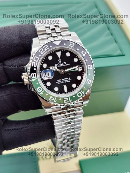 Rolex GMT Master II Sprite 'Jubilee Bracelet' Super Clone Swiss Replica Watch | Ref 126720VTNR | 3285 Swiss Movement - Image 3