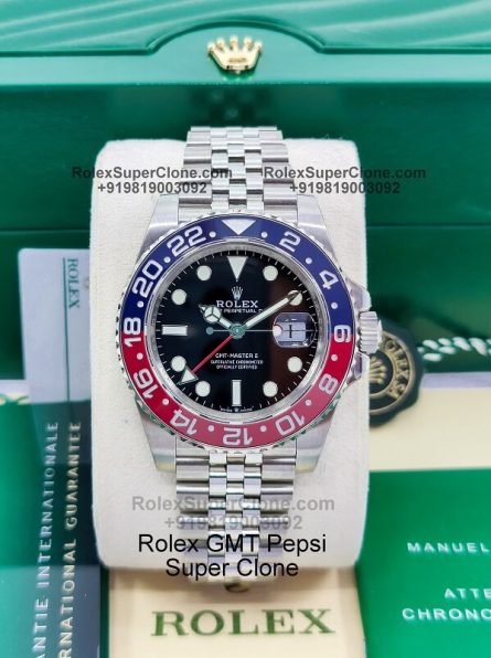 Rolex GMT Master II Pepsi Super Clone Swiss Replica Watch | Ref 126710BLRO | 3285 Swiss Movement - Image 4