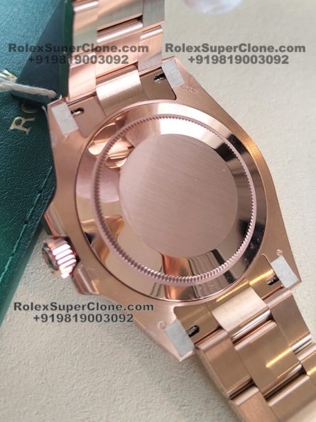 Rolex GMT Master II Tiger Iron Dial Super Clone Swiss Replica Watch | 18k Rose Gold | Ref 126715CHNR | 3285 Swiss Movement - Image 7