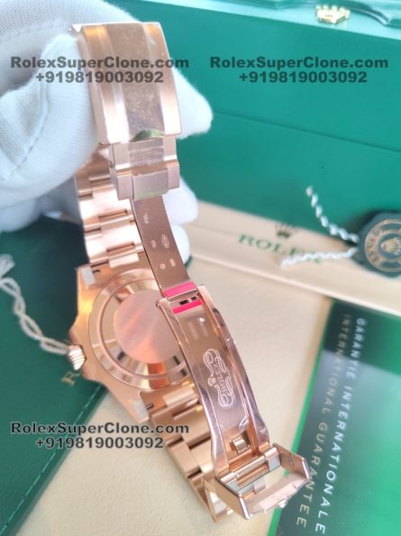Rolex GMT Master II Tiger Iron Dial Super Clone Swiss Replica Watch | 18k Rose Gold | Ref 126715CHNR | 3285 Swiss Movement - Image 6