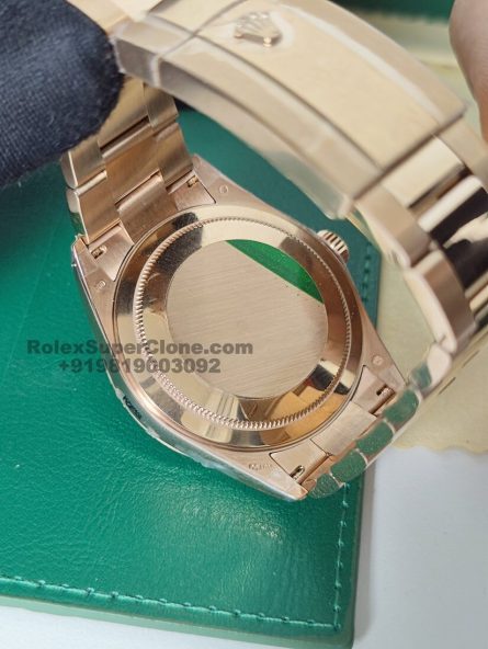 Rolex Sky-Dweller Blue Dial Super Clone Swiss Replica Watch | 18k Rose Gold Oyster Bracelet Ref 336935 | 9002 Swiss Movement - Image 6