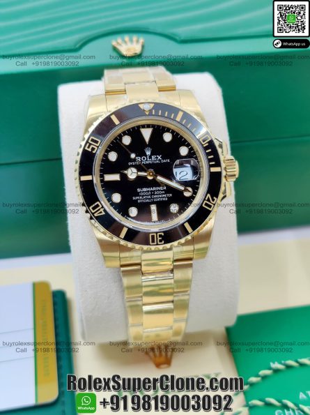 Rolex Submariner Super Clone Swiss Replica Watch | 18k Gold | Ref 126618LN | 3235 Swiss Movement - Image 3