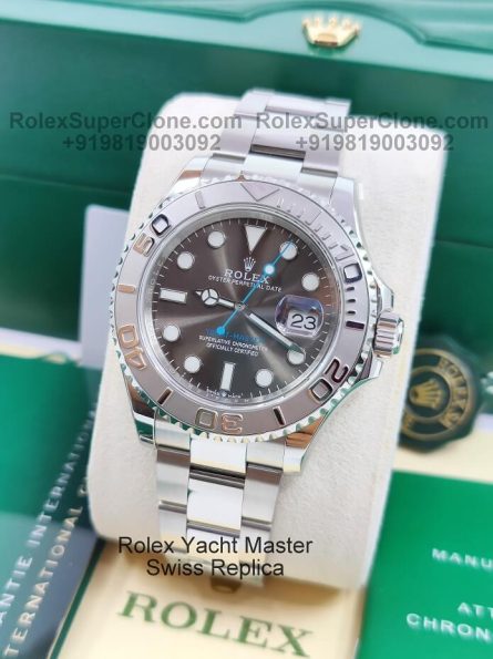 Rolex Yacht Master Slate Dial Super Clone Swiss Replica Watch | Ref 126622 | 3235 Swiss Movement - Image 5